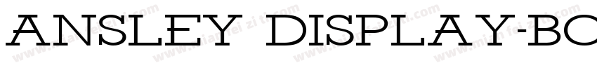 Ansley Display-Bold字体转换
